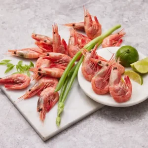 Grønlandsreker XL 50–70 fra Fiskeruta – store, saftige reker med naturlig sødme