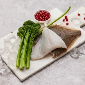 Piggvar filet i premium kvalitet fra Fiskeruta – fast, saftig og eksklusiv hvit fisk